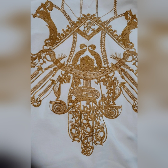 *SOLD* Gianni Versace Gold Embroidered Sweater XXL - Picture 6 of 7